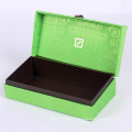 Пользовательские Зеленый Крышка Специальной Бумаги Подарочной Коробке С Металлической Пряжкой